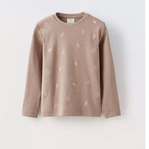 Zara Rib Embroidered Shirt